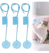 Hanging Cat Toys for Indoor Cats, 2025 New Interactive Hanging Cat Teaser Stick Cats Toy, Retract...