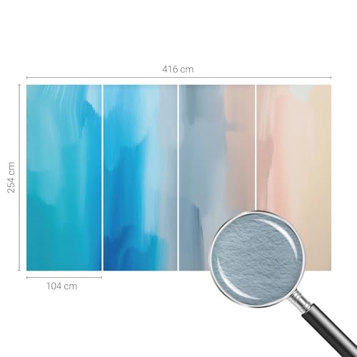 Pose murale facile pour papier peint abstraction colorée 416x254 - 5