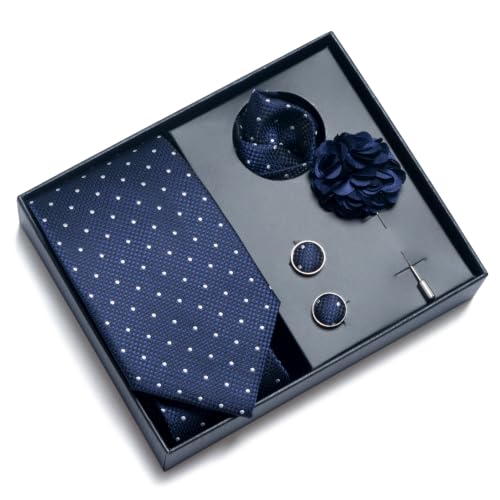 Image of joy alice 70 Colors Ties Set Men Mixed Color Necktie Handkerchief Cufflinks Brooch 3.15 Formal