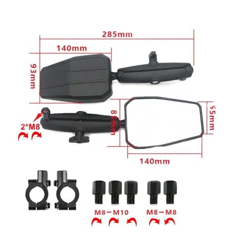 Espejos retrovisores plegables motocicleta todoterreno Benelli 3