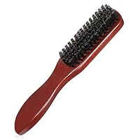 Wildschweinborsten Bürste Sleek Bun Bürste Haarbürste mit Holzgriff Haarstyling Bartkamm Männer für Langes, Dickes, Lockiges, Welliges, Trockenes Oder Geschädigtes Haar
