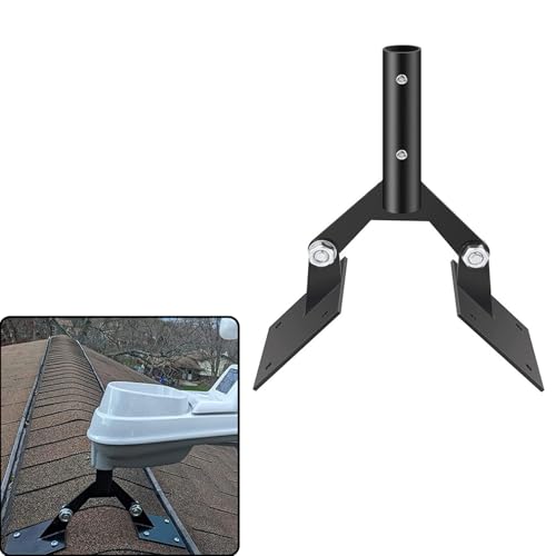 FarBoat 1Pcs Weather Vanes Roof Mount Black Backyard Decor Wind Spinners Steel Outdoor Windmill Suitable for Yard and Garden, Y-Brackets