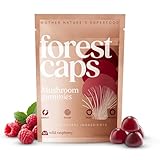 Forest Caps Mushroom Gummies – Lion’s Mane, Reishi & Cordyceps – Focus, Calm & Natural Energy – Organic Fruiting Body Extracts – Vegan, All Natural, Made in USA – 60 Count