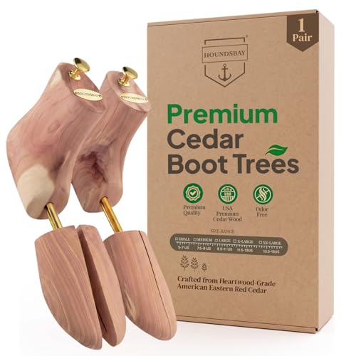 HOUNDSBAY Boot Trees, Cedar Boot Tree for Men...
