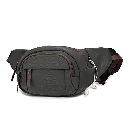 Wind Took riñoneras desportivas cinturón Ajustable riñonera Running Impermeable riñoneras Hombre y Mujer Multifuncional riñoneras a la Moda Gris