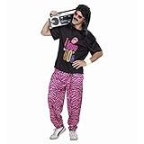 Widmann - Kostüm 80er Jahre Junge, T-Shirt, weite Hose, Mottoparty, Karneval