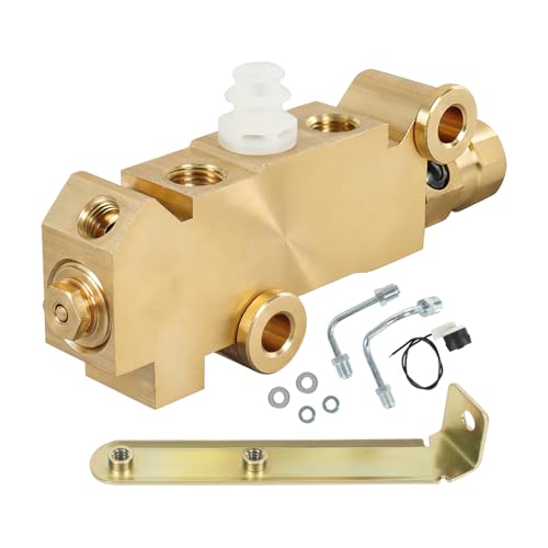 RUIANOMG 172-1353 PV2 Brass Proportioning Valve Disc/Drum Disc Front Drum Rear Brake Kit Replacement For Chevy Buick Trucks