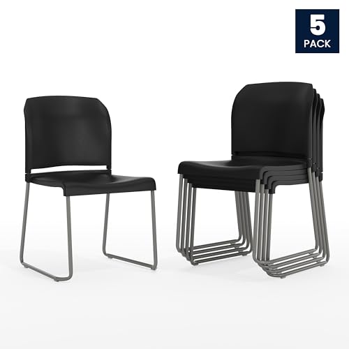 image for Flash Furniture Hercules Series Contoured Stacking Chairs for Waiting 