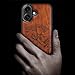 Carveit Magnetic Wooden Case for iPhone 17 Case, Wood Artisan Engraved & Black Soft TPU Shockproof Cover, Compatible with MagSafe Wireless Chargers (Alpine Lakes) Rosy