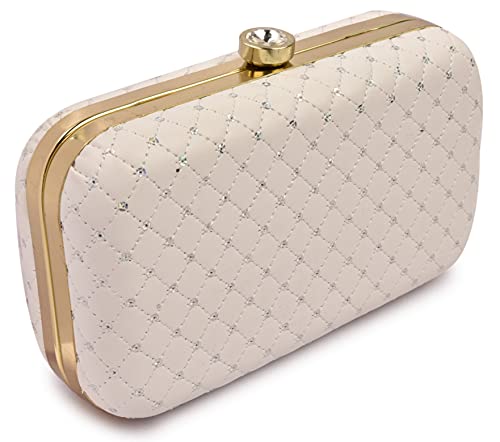 AILTINO Women's Oval Frame Clutch | Detachable Sling Chain | Ladies Party Wedding Purse Bag - Image 4