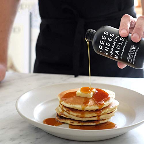 Trees Knees Cinnamon Maple, Organic Maple Syrup Infused With Cassia Cinnamon ,11.5 Ounce Bottle Vegan, Gluten Free, Paleo-Friendly, Grade-A, Pure Maple Syrup, Foodie Gifts, Coffee Gifts, Cocktail Gifts #TOP2