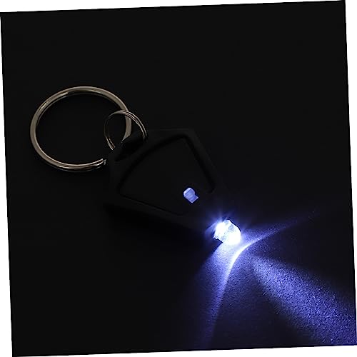 Hemoton 5Pcs Emergency LED Keychain Lamp Mini Portable Plastic Flashlight for Camping Hiking and Outdoor Activities Reliable and Easy to Use Keychain Light