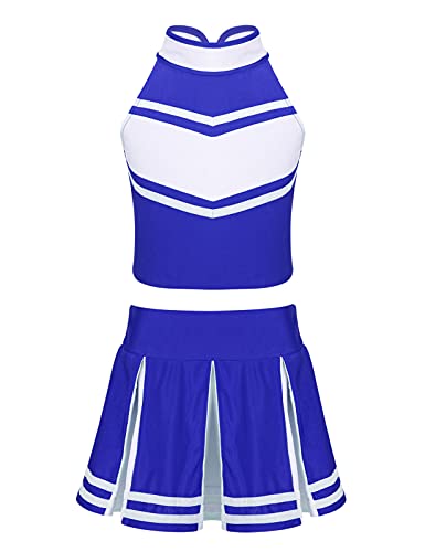 Disfraz completo juvenil para niñas azul y blanco miniatura 1