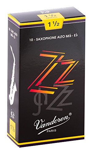 Vandoren SR4115 - Caja de 10 cañas zz n.1.5 para saxofón alto