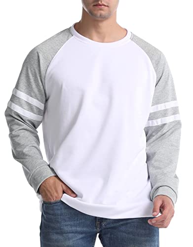 Suwangi Felpa Uomo Senza Cappuccio Manica Lunga