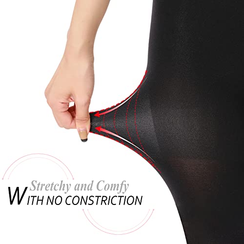 Image of YAGAXI Opaque Control Top Pantyhose for Women High Waist 70D Women's Tights