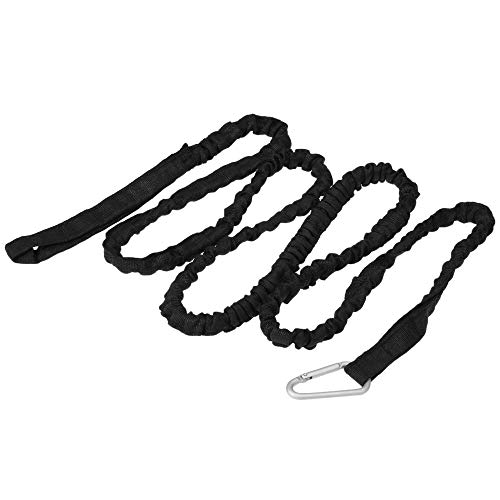 Andoer Trela ​​de caiaque de 1,5 m Elastic Paddle Vara de pesca Corda de segurança com mosquetão Ace