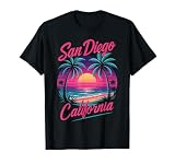 San Diego California Retro Vintage Sunset T-Shirt