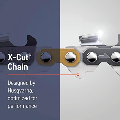 Husqvarna X-Cut SP33G 18 Inch Chainsaw Chain, 325" Pitch, 050" Gauge, 72 Drive Links, Pre-Stretched Chainsaw Blade Replacement with Superior Lubrication and Low Kickback, Gray - 1