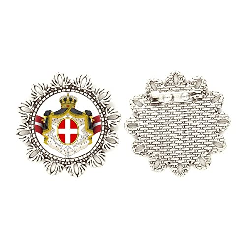 Broche de plata de Dinamarca: regalo institucional con emblema floral
