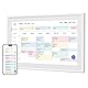 Dragon Touch 21.5’’ Digitaler Kalender - 1920 * 1080 FHD Hausarbeitstabelle Touchscreen mit 32GB Speicher, Intelligenter Familienplaner Tischkalender für den Schreibtisch Nahtlose Terminplanung-Weiß