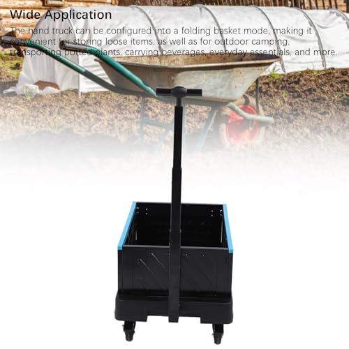 Carretilla plegable de acero inoxidable con ruedas giratorias miniatura 4