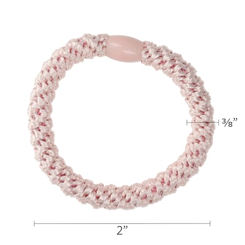 Image of L. Erickson Colorful Hair Ties for Thick Hair, Grab & Go Ponytail Holders, 8 Pack, Taffy, Thick No-Crease Bands with Strong Hold, Damage-Free Design, Sweet Candy Colors