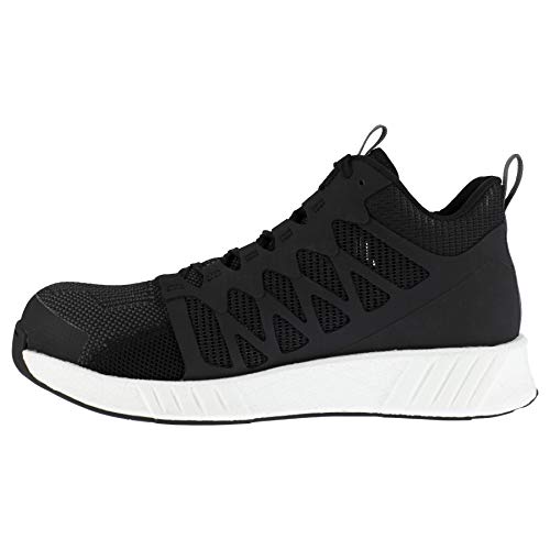 Reebok Work Men's Fusion Flexweave Eh Comp Toe Mid Black and White - 8 Medium3