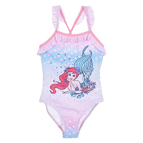 Disney Princesas Ariel Bañador Niña, Bañador Una Pieza para Niña, Diseño Clásico La...