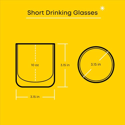 JoyJolt Hello Kitty & Friends Rainbow Short Drinking Glasses, Lowball Glasses Set of 4, 10oz Glass Tumblers ft Sanrio Characters Cinnamoroll Kuromi My Melody and More, Kawaii Hello Kitty Glassware - Image 4