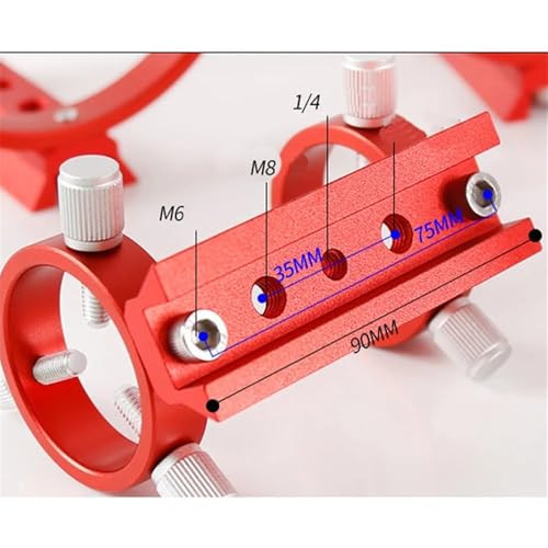 Adaptador de montaje con anillos guía de 80 mm para tubo estrella de telescopio 3