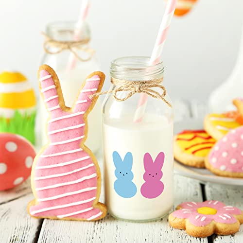 Whaline 1000Pcs Colorful Bunny Stickers Easter Bunny Stickers In Roll Rabbit Pattern Label Self-Adhesive Stickers For Easter Holiday Party Boxes Cards Seal Envelopes, 5 Colors #TOP4
