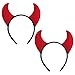 Halloween Devil Headband Devil Horns Headbands Hair Band Red Devils Ears Headpiece Women Girls Devil Hairband Hair Hoop Party Decoration Cosplay Costume Headwear Cute Handmade Hair Accessories 2 Pack