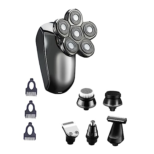 MUSISALY Abs Material Men's Electric Shaver 6-in-1 Beard Trimmer Water Washable Easy to Clean Comfortable Use
