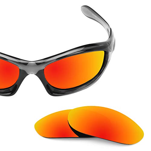 Image of Revant Replacement Lenses for Oakley Monster Dog Sunglasses - Standard Mirrored Fire Red