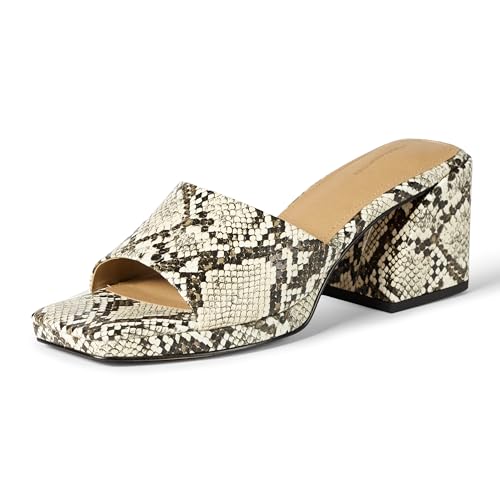 Image of Amazon Essentials Women's Platform Block Heel Mule Sandals | Party Sandals
