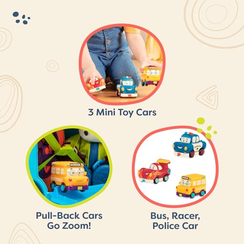 B. Toys BX1910Z Mini Wheeee-Ls!- 3 Pc Mini Pull-Back Vehicles Set thumb #3