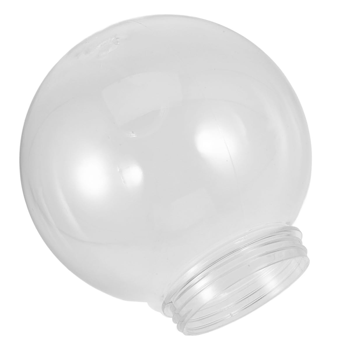BESPORTBLE Acrylic Globe Lamp Shade 15cm Diameter 7.5cm Neck Replacement Light Globe for Outdoor Garden Post Wall Lights Ceiling Fixture