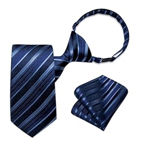 DiBanGu Boys Pre-Tied Neckties and Pocket Square Set Adjustable Strap Tie for Kids Wedding Party Graduation School Uniforms