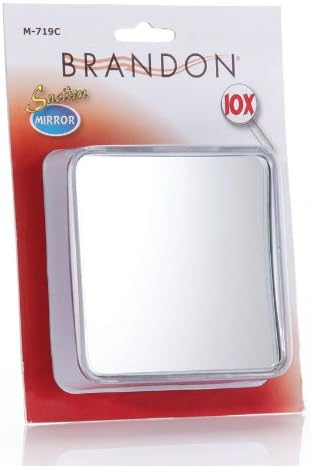 Brandon Femme 10x Square Suction Mirror, 4 Inches