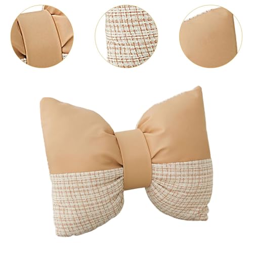 Coussin nœud thé au lait pour bureau et canapé cocooning - 4