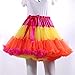Honeystore Women's 3-Layered Tutu Dance Petticoat Pleated Mini Skirt, 16