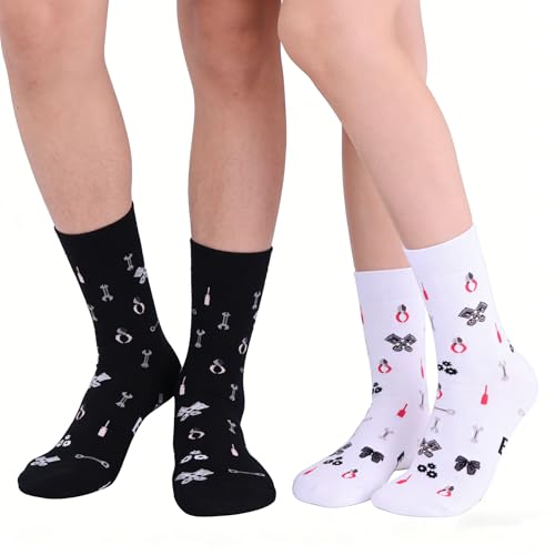 Lot de 2 paires de chaussettes He's Working She's Waiting pour époux - 5