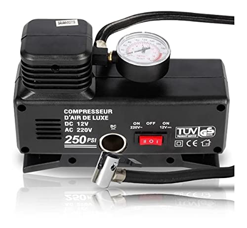 Compressor De Ar Portatil Automotivo Para Encher Pneu De Carro Moto Van Bola E Inflaveis 250 Psi 220