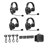 Saramonic WiTalk-WT4S | 4-Person Full-Duplex 1.9GHz Wireless Single-Ear Headset Intercom System with Custom Hard Case