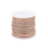 QUXVUIS Collar de cadena, cruzada con cola, accesorios de joyería sueltos, colgante cable, Cable acero, adornos joyería electrochapados, Oro rosa