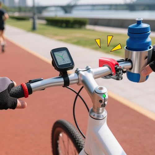 Timbre de bicicleta para bicicletas de carretera y montaña con diseño oculto 2