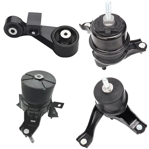 Engine Motor and Transmission Mount Kit Compatible with 2010-2011 Camry 2.5L L4 Engine Automatic Transmission,Replace OE A62009 123610H100 A4295 123620H030 A62062 123630V031 A4288 123720H090 Set of 4