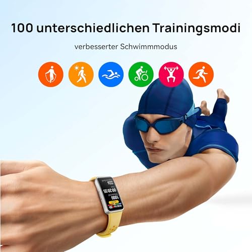 HUAWEI Band 9 Smartwatch, angenehmer, TruSleep 4.0, wissenschaftlich fundierte Schlafüberwachung, bis zu 14 Tage Akkulaufzeit, iOS & Android, Weiß, 30 Monate Garantie