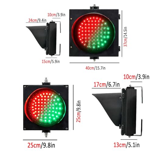 Feu de circulation 12V type 300 pour pont à bascule et arrêt de parking - 6